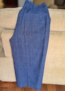 MARKS &amp; SPENCER COTTON TWEED PAPER BAG PANTS