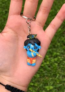 Cute Krishna Figurine with Flute