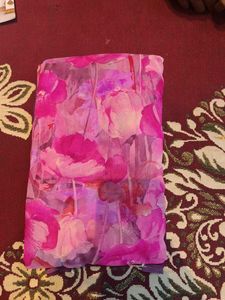 Beautiful Pink Fancy Floral Saree