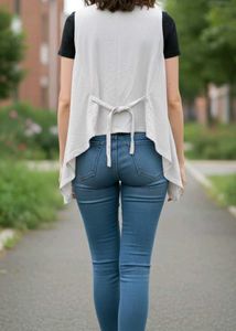 Sleeveless Waterfall Vest