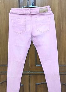 Allen Solly Pink Denim Jeans