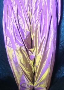 **Women's Shiny Satin Harem Salwar Pant | Elastic