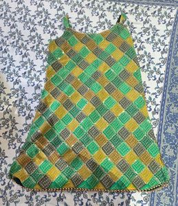 Bohemian Patchwork Ethnic Gown