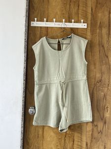 Light Green Sleeveless Romper