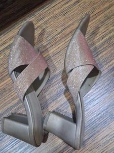 Lemon &amp; Pepper Block Heels