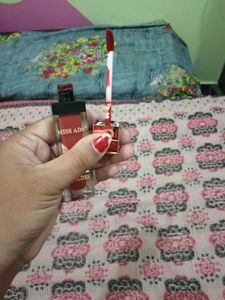 brick Red colour lipstick