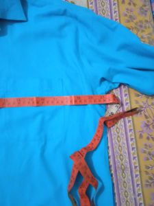 Turquoise Kurta with 2 pajamas