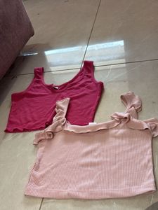 Ribbed Crop Tops - Set of 2
