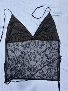 Y2K Viral Beaded Chatpata Halter Top