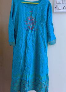 Blue Printed Kurta