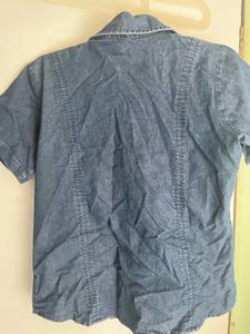 90’s Denim Half Sleeve Shirt