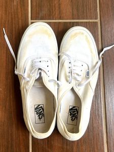 Vans White Canvas Sneakers