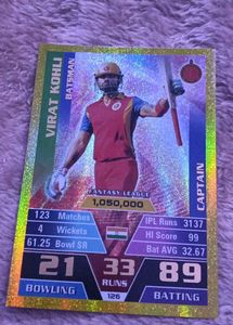 Virat Kohli Captain Fantasy League Card