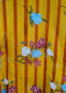 Vibrant Yellow Floral Print Kurta