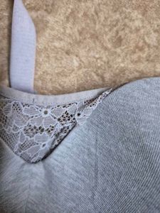 grey lace bra ☆
