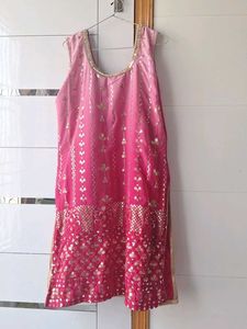 Beautiful Pink Kurta lehanga set with Dupatta
