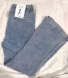 High Waist Wide Leg Denim Jeans
