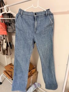 Light Wash Straight Leg Jeans
