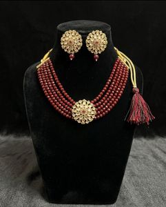 Exquisite Beaded Necklace &amp; Earring Set