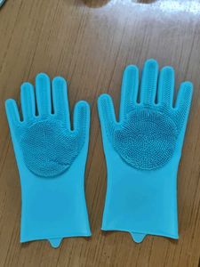 Brand New Durable Silicone Scrubbing Gloves