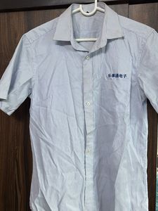 Men's Blue Striped Casual Shirt