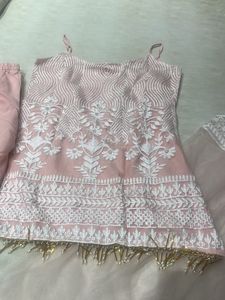 Pink Embroidered Salwar Kameez Set