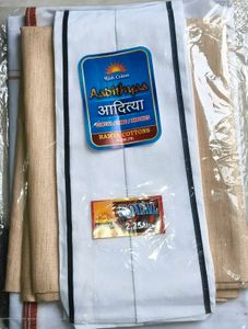 mens Dhoti  kurta (unstitched)with gamcha Set