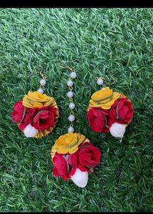 New Haldi Maag Tukada With Earrings