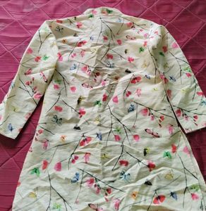 Vibrant Butterfly Print Kurta