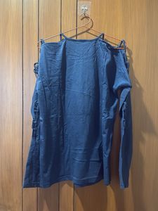 Blue Long Sleeve Top