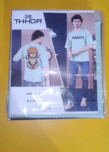 Naruto Graphic Print Oversized T-Shirt SIZE (M)
