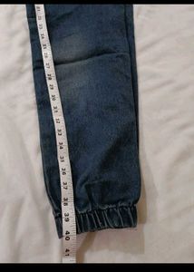 Blue Denim Cargo Pants