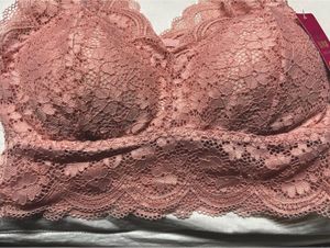 Pink Floral Lace Bralette Top