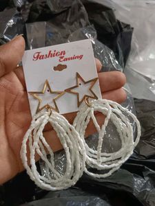 Statement Star &amp; Beaded Earrings