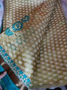 Elegant Embroidered Saree
