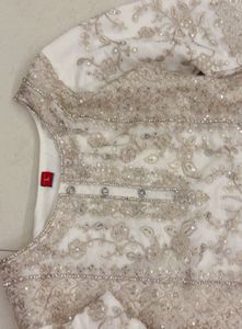 Elegant Cream Kurta Set with Gold Embroidery