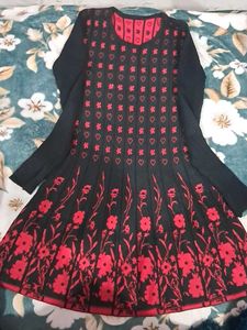 Floral & Heart Print Dress
