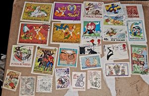 25 Cartoons On Stamps