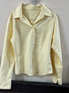 Light Yellow Classic Button-Up Shirt