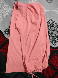Cute Peach Camisole Top With Trousers