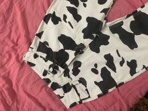 Cow Print Jeans