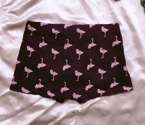 Flamingo Print Shorts