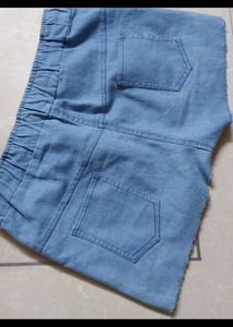 Distressed Denim Shorts