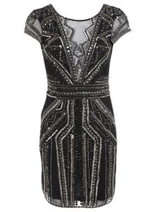 BOUTIQUE SEQUIN CAP SLEEVE SHIFT PARTY DRESS