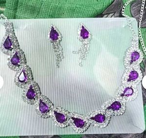 purple Jewellery set...