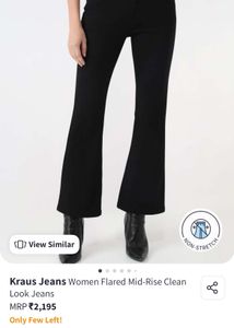 Black Flare Leg Jeans