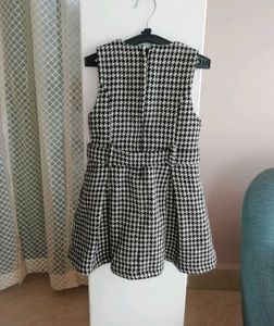 Chic Houndstooth Dress for Girls
