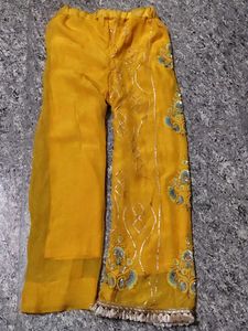 COMBO OF 2 (Yellow Embroidered Palazzo and Pant)