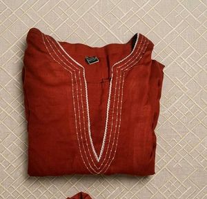straight fit kurti set