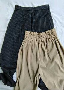 Chic Wide-Leg Trousers &amp; Pinstripe Pants Set